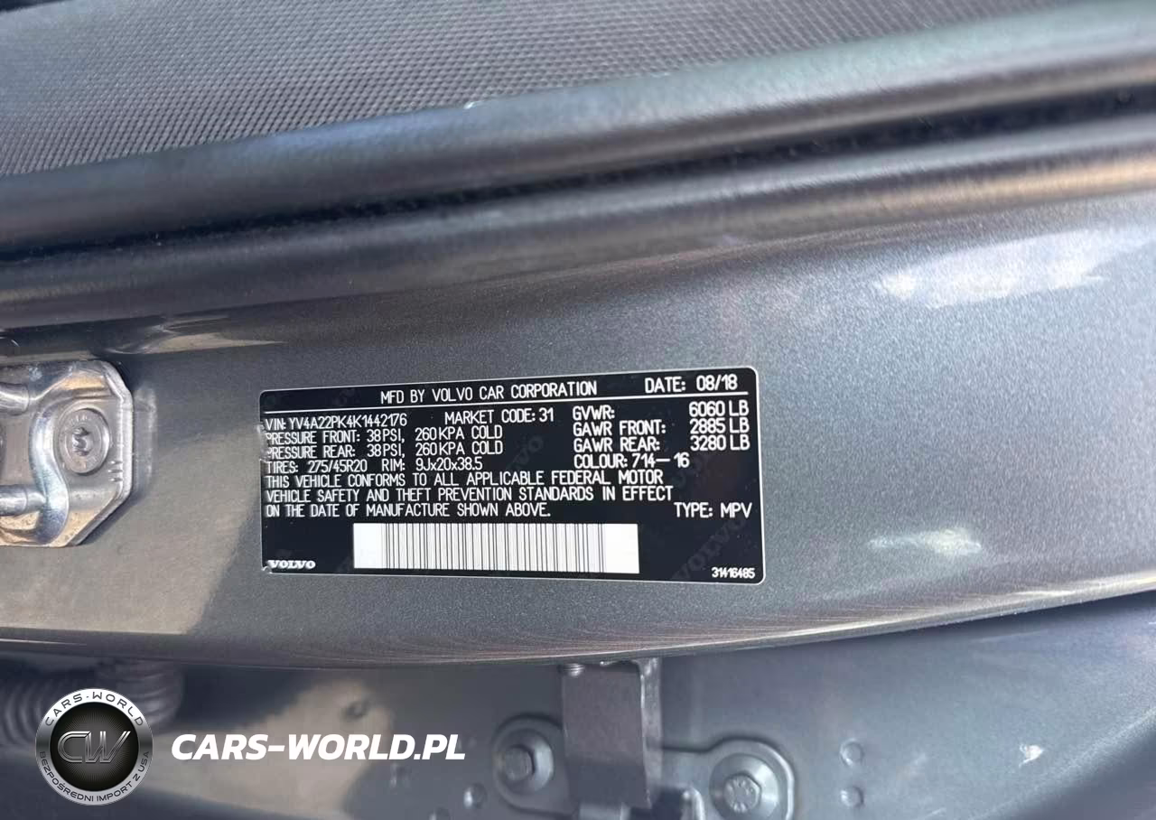 2019 Volvo Xc90 T6 Momentum VIN:YV4A22PK4K1442176 - 9