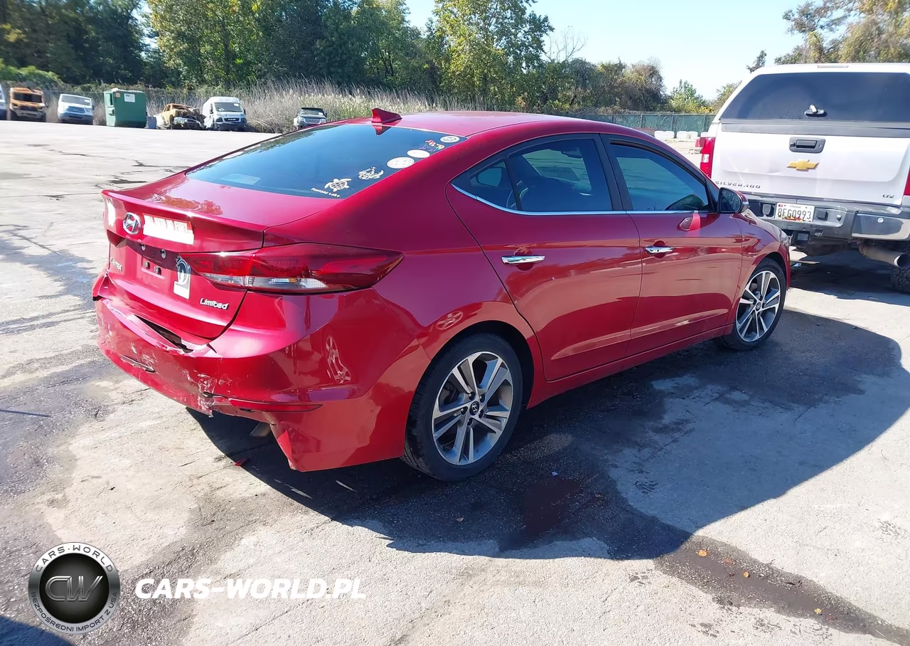2017 Hyundai Elantra Limited VIN:5NPD84LF7HH028393 - 4