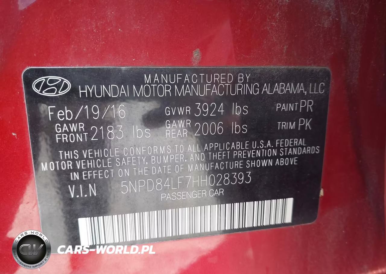 2017 Hyundai Elantra Limited VIN:5NPD84LF7HH028393 - 9