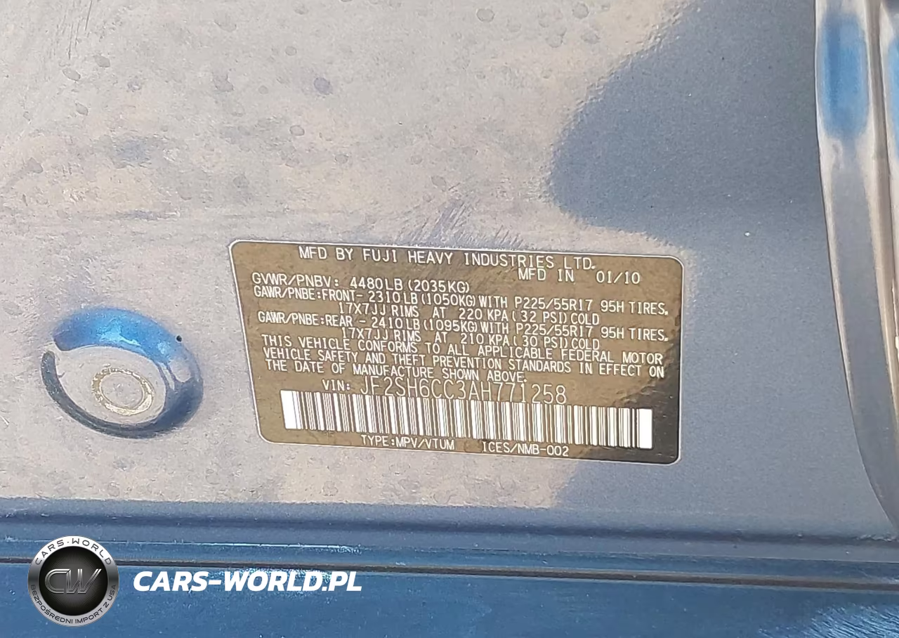 2010 Subaru Forester 2.5X Premium VIN:JF2SH6CC3AH771258 - 9