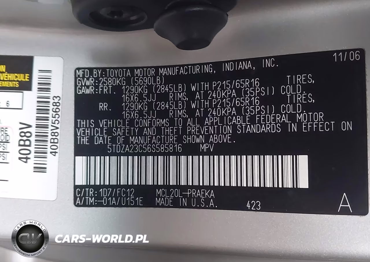 2006 Toyota Sienna Le VIN:5TDZA23C56S585816 - 9