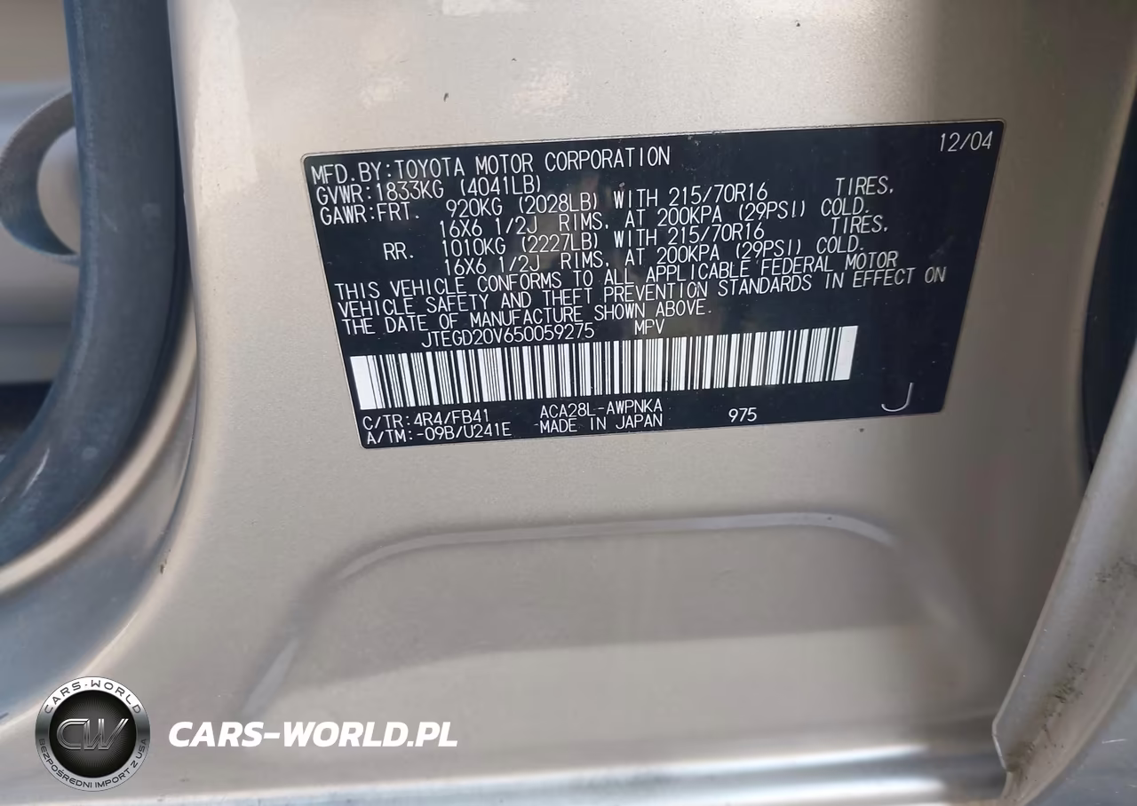 2005 Toyota Rav4 VIN:JTEGD20V650059275 - 9