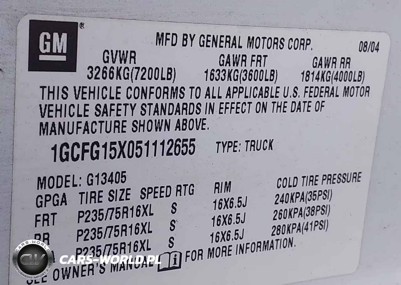 2005 Chevrolet Express VIN:1GCFG15X051112655 - 9