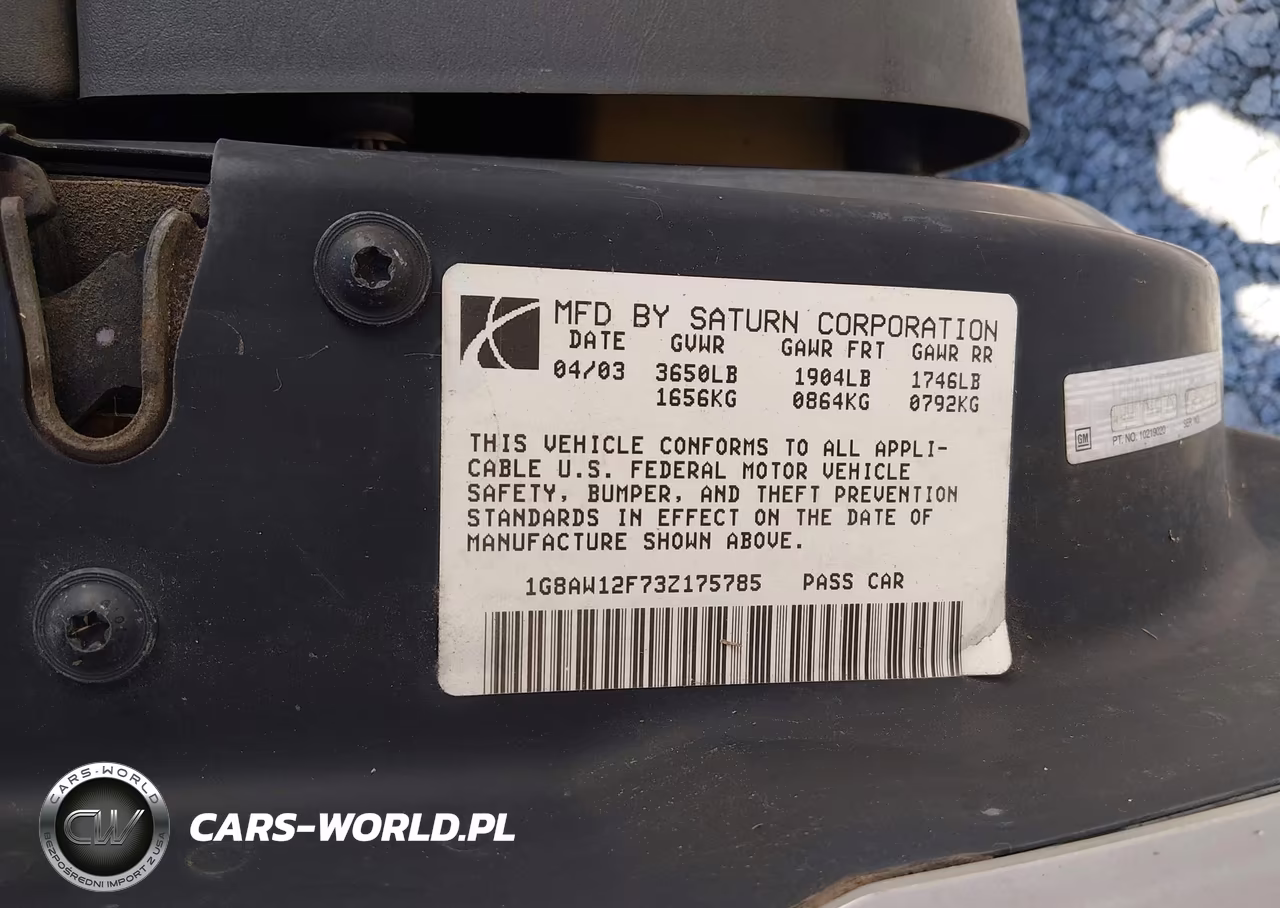 2003 Saturn Ion 3 VIN:1G8AW12F73Z175785 - 9