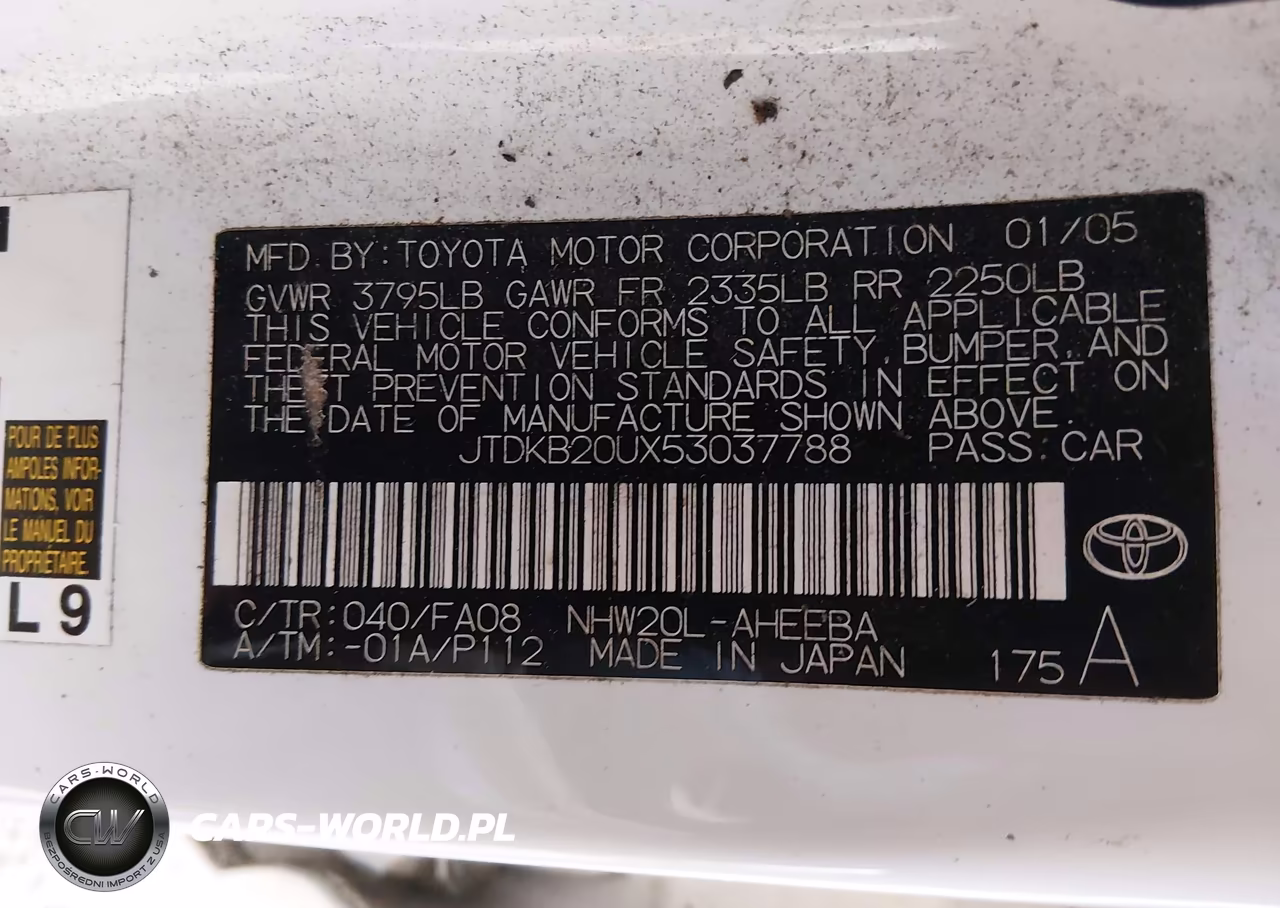 2005 Toyota Prius VIN:JTDKB20UX53037788 - 9