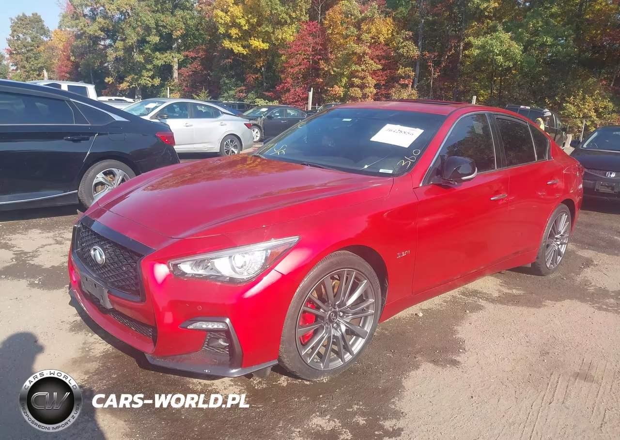 2020 Infiniti Q50 Red Sport 400 Awd VIN:JN1FV7AR0LM660878 - 2