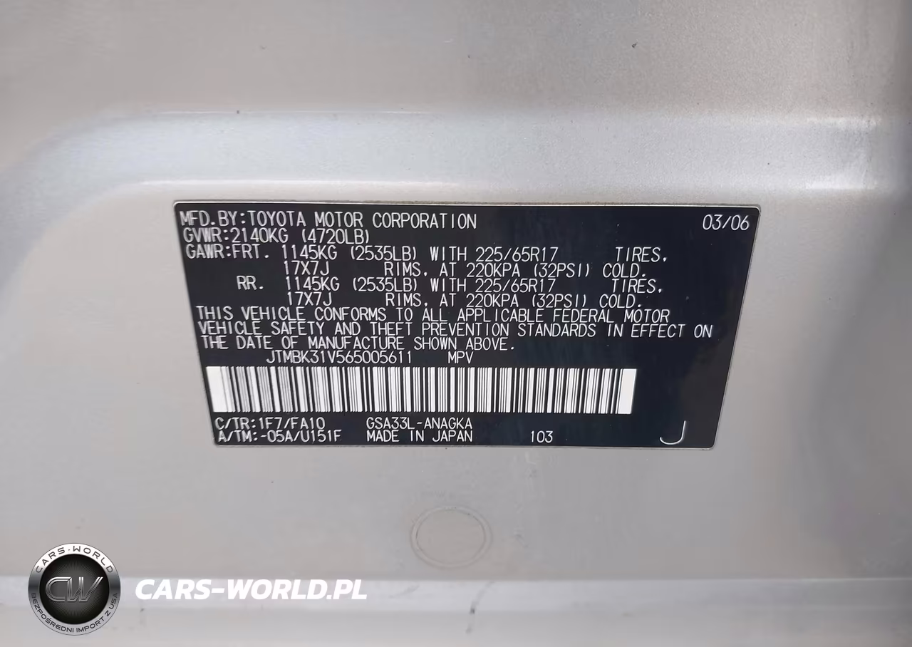 2006 Toyota Rav4 Limited V6 VIN:JTMBK31V565005611 - 9