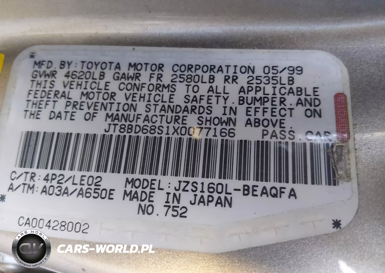 1999 Lexus Gs 300 VIN:JT8BD68S1X0077166 - 9