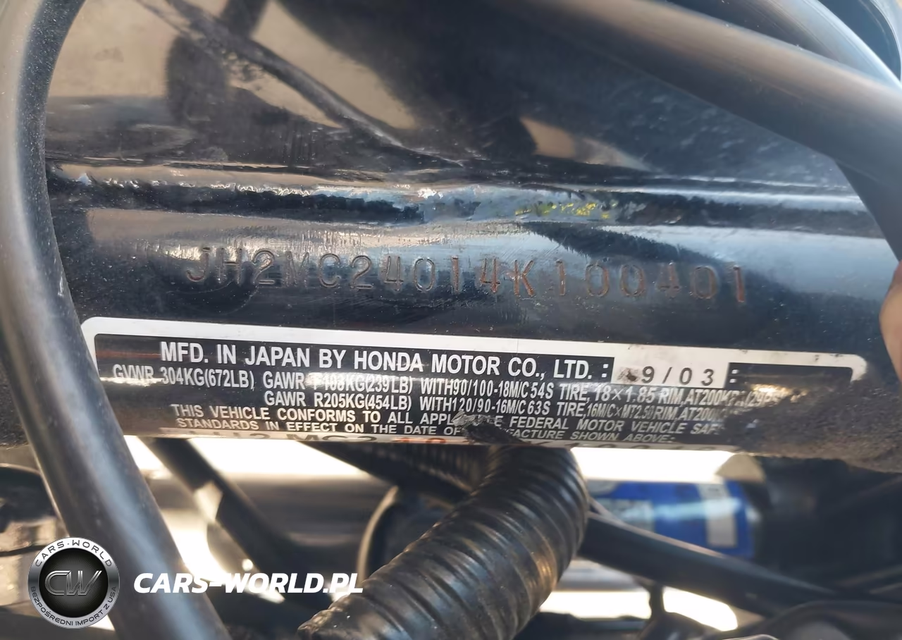 2004 Honda Cb250 VIN:JH2MC24014K100401 - 10