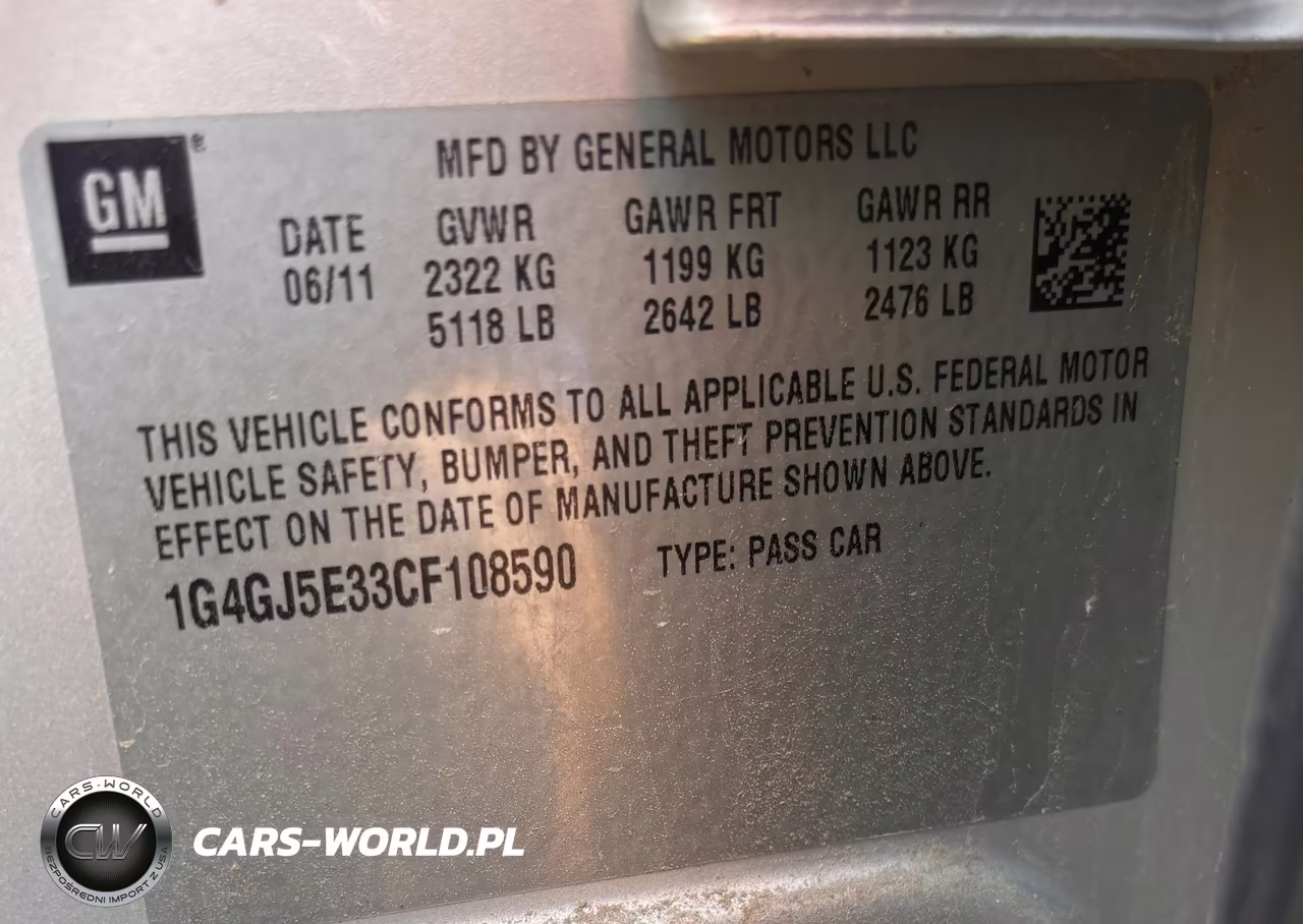 2012 Buick Lacrosse Touring VIN:1G4GJ5E33CF108590 - 9