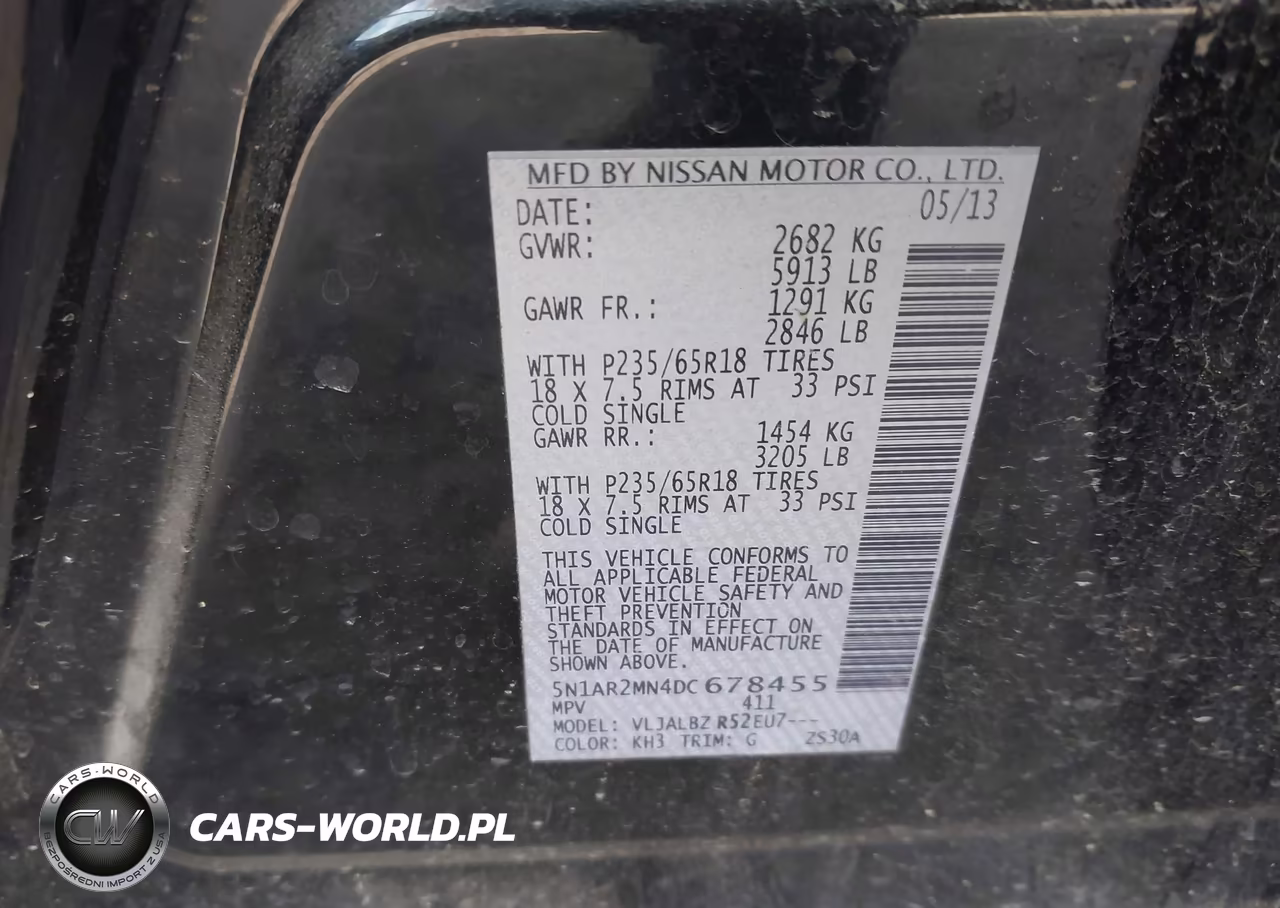2013 Nissan Pathfinder S VIN:5N1AR2MN4DC678455 - 9