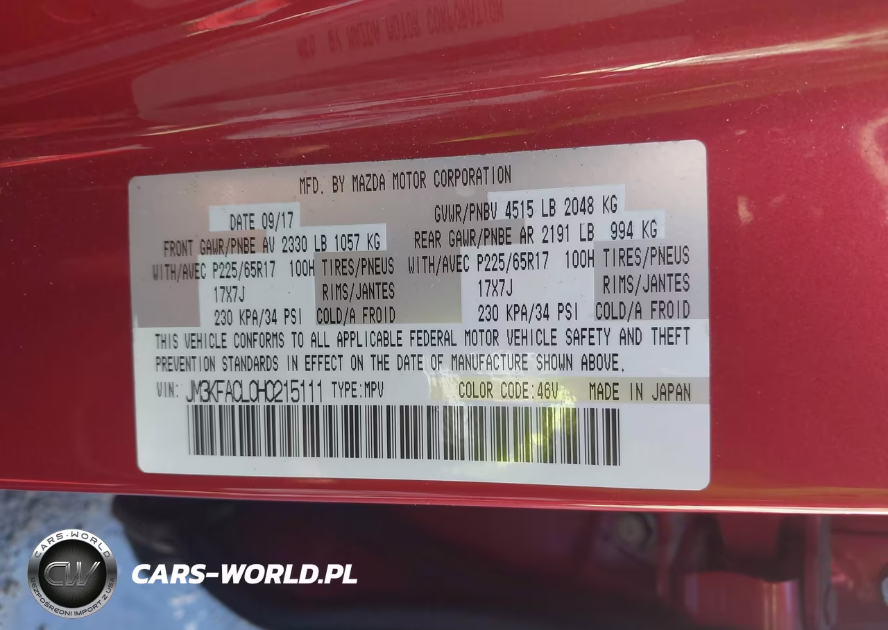 2017 Mazda Cx-5 Touring VIN:JM3KFACL0H0215111 - 9