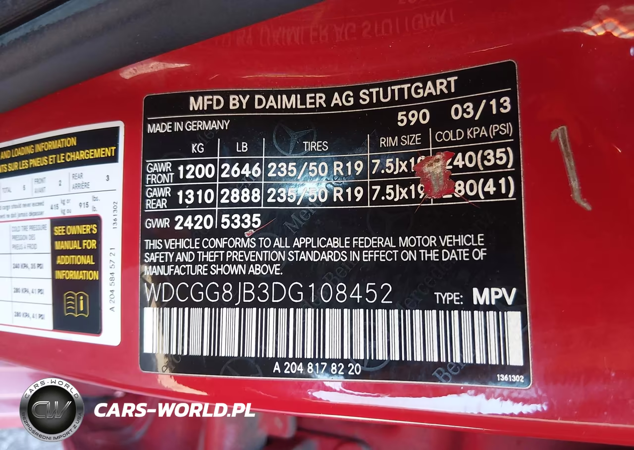 2013 Mercedes-Benz Glk 350 4Matic VIN:WDCGG8JB3DG108452 - 9
