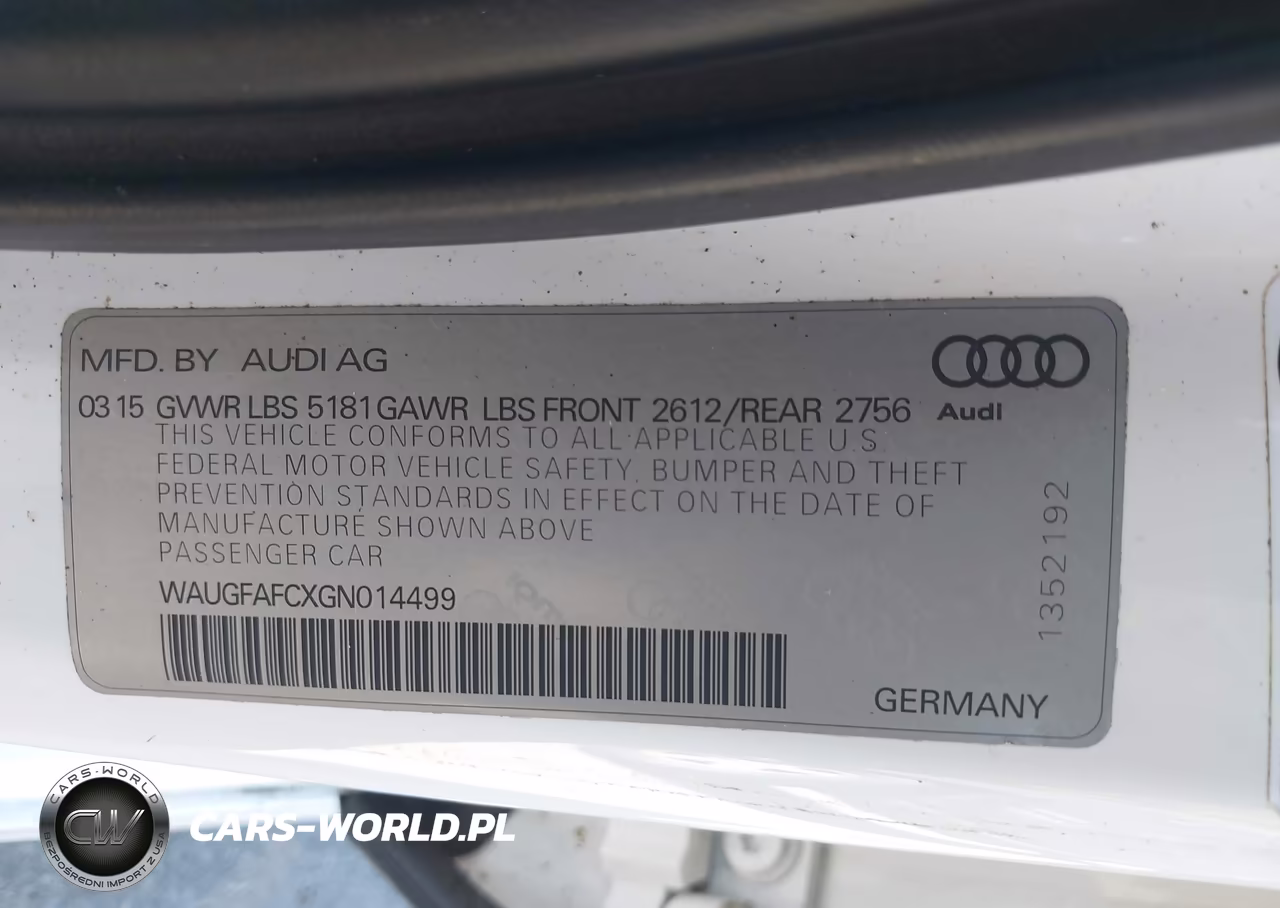 2016 Audi A6 2.0T Premium Plus VIN:WAUGFAFCXGN014499 - 9