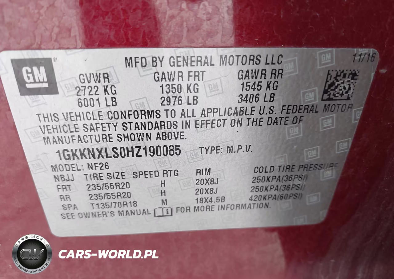 2017 GMC Acadia Denali VIN:1GKKNXLS0HZ190085 - 9