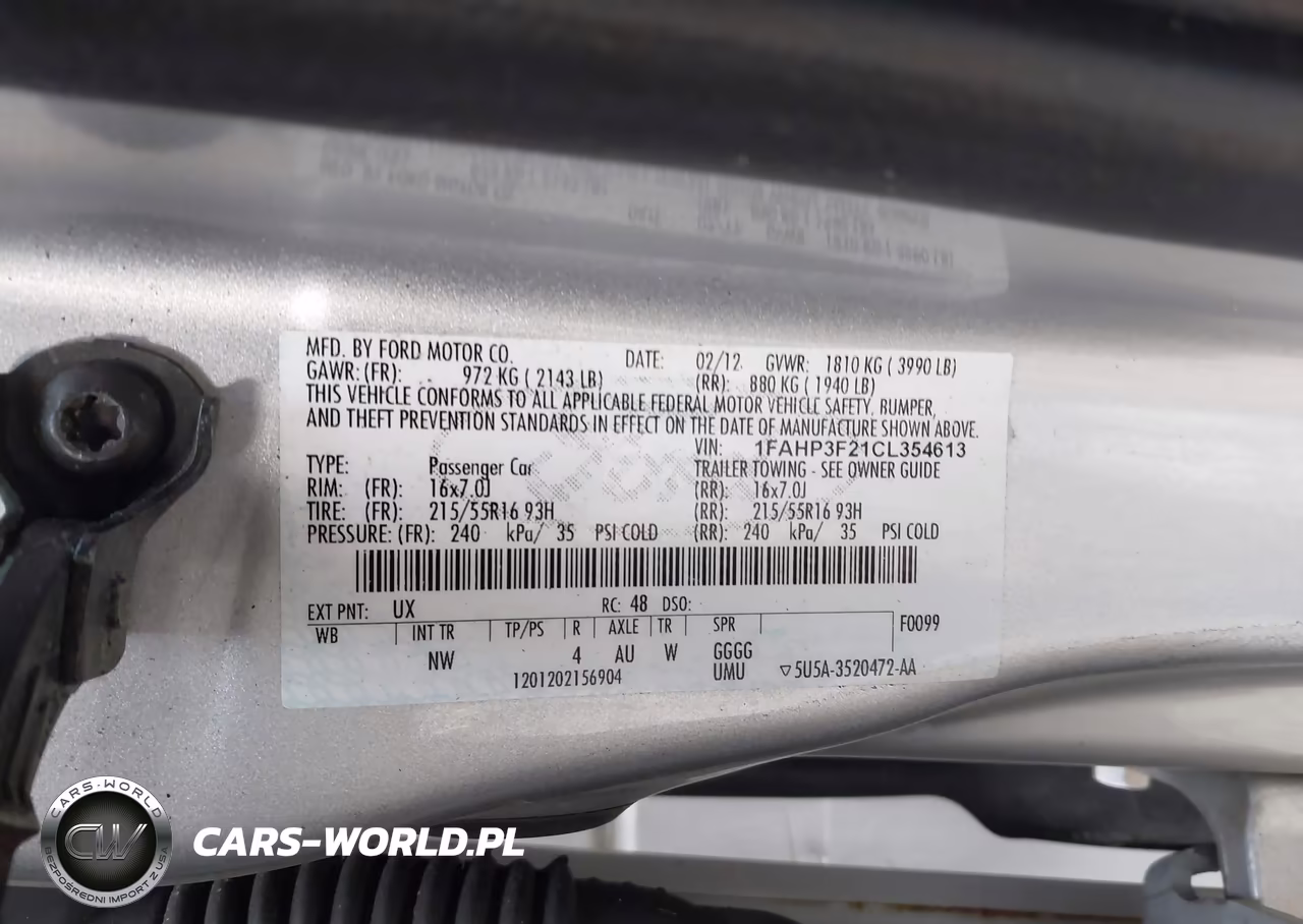 2012 Ford Focus Se VIN:1FAHP3F21CL354613 - 9