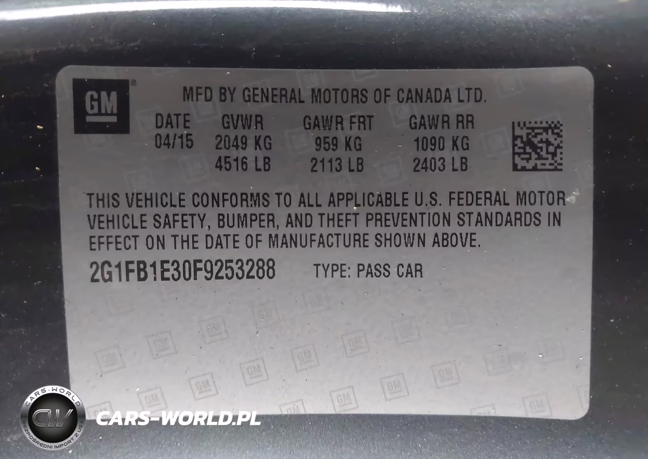 2015 Chevrolet Camaro Ls VIN:2G1FB1E30F9253288 - 9