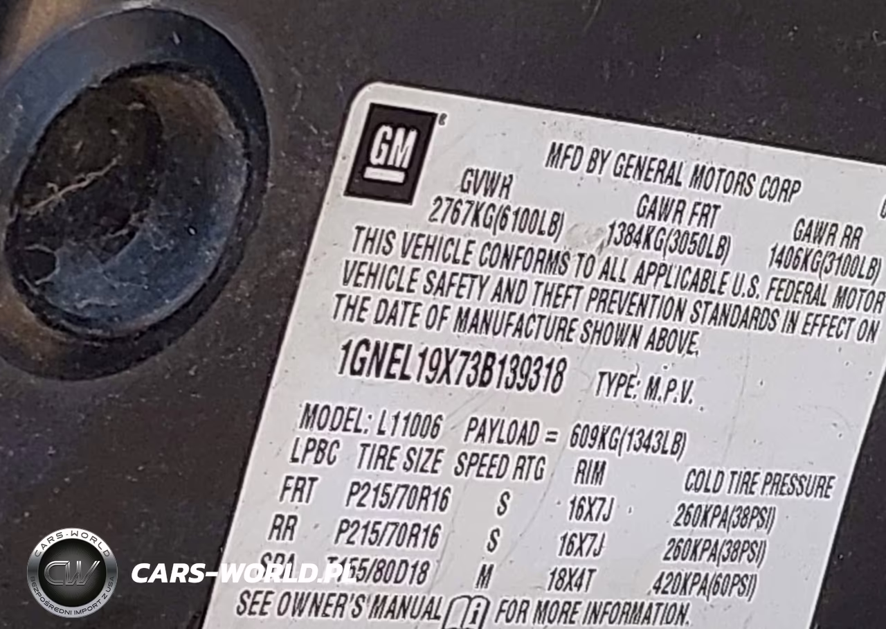 2003 Chevrolet Astro VIN:1GNEL19X73B139318 - 9