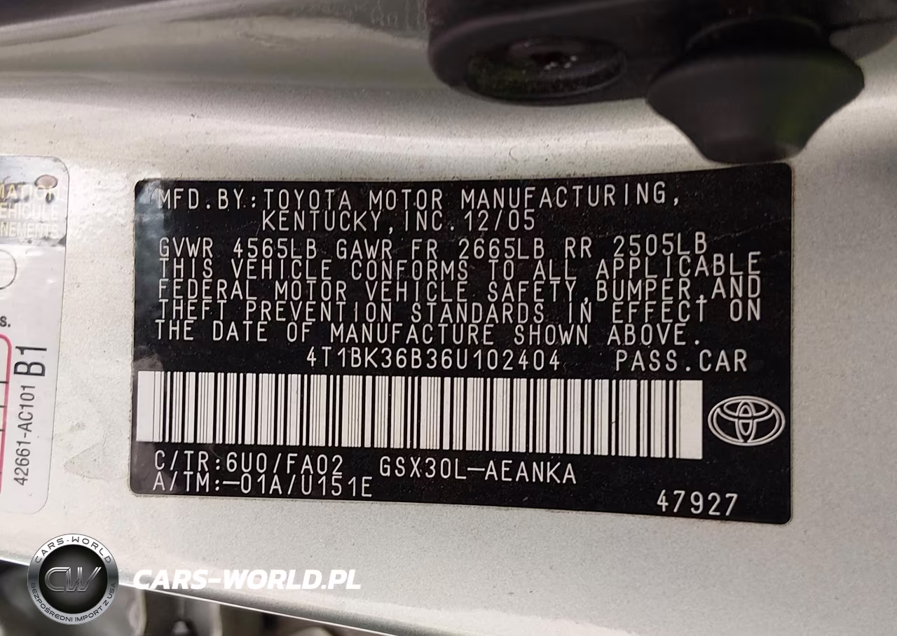 2006 Toyota Avalon Xl VIN:4T1BK36B36U102404 - 9