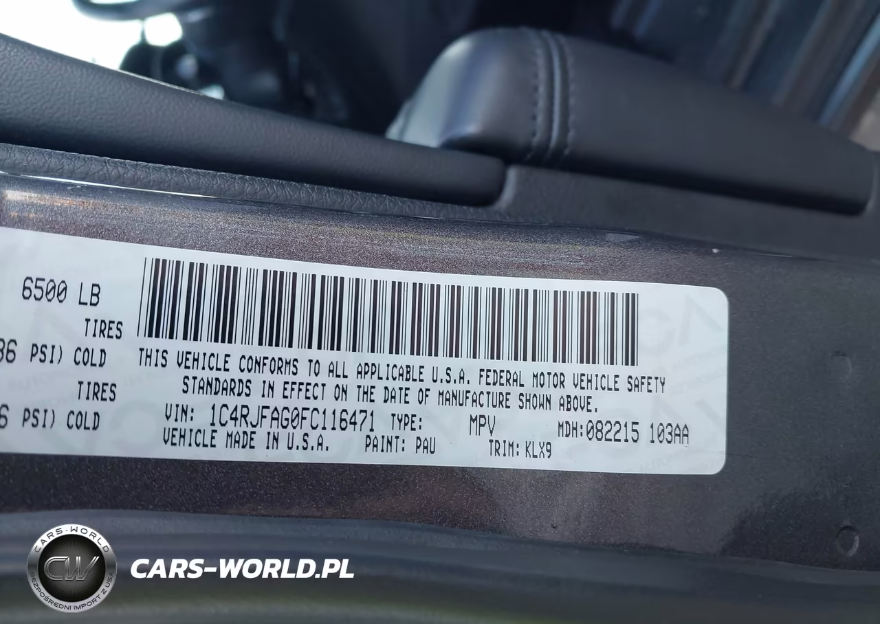 2015 Jeep Grand Cherokee Altitude VIN:1C4RJFAG0FC116471 - 9