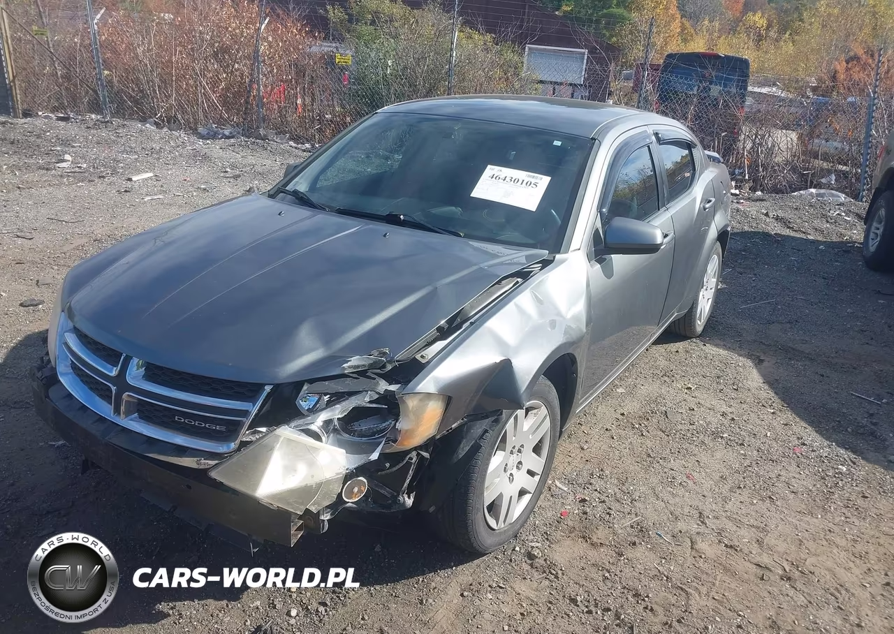 2012 Dodge Avenger Se VIN:1C3CDZABXCN111785 - 2
