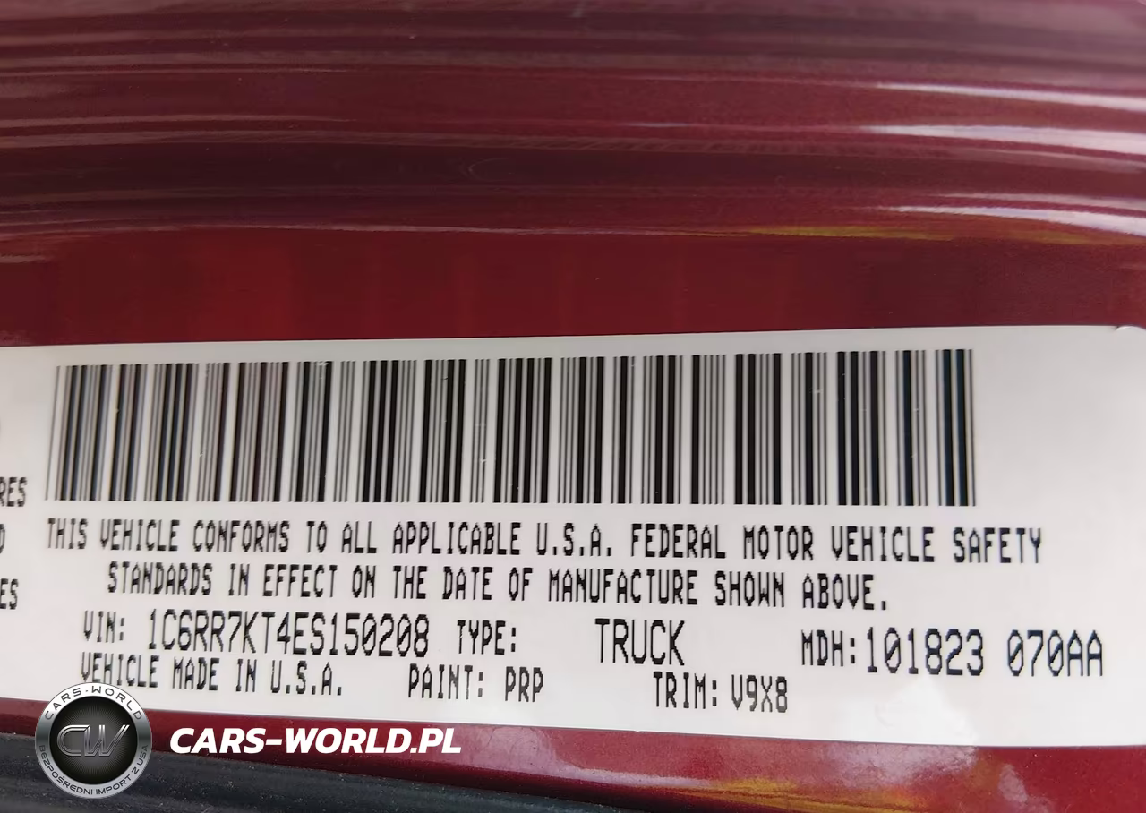 2014 Ram 1500 Express VIN:1C6RR7KT4ES150208 - 9
