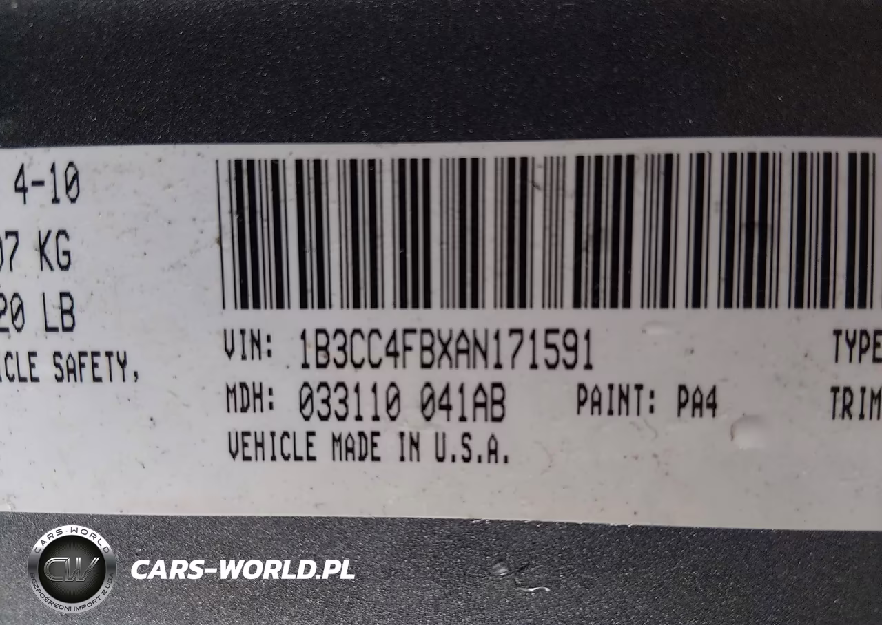 2010 Dodge Avenger Sxt VIN:1B3CC4FBXAN171591 - 9