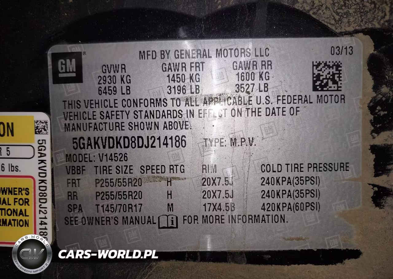 2013 Buick Enclave Premium VIN:5GAKVDKD8DJ214186 - 9