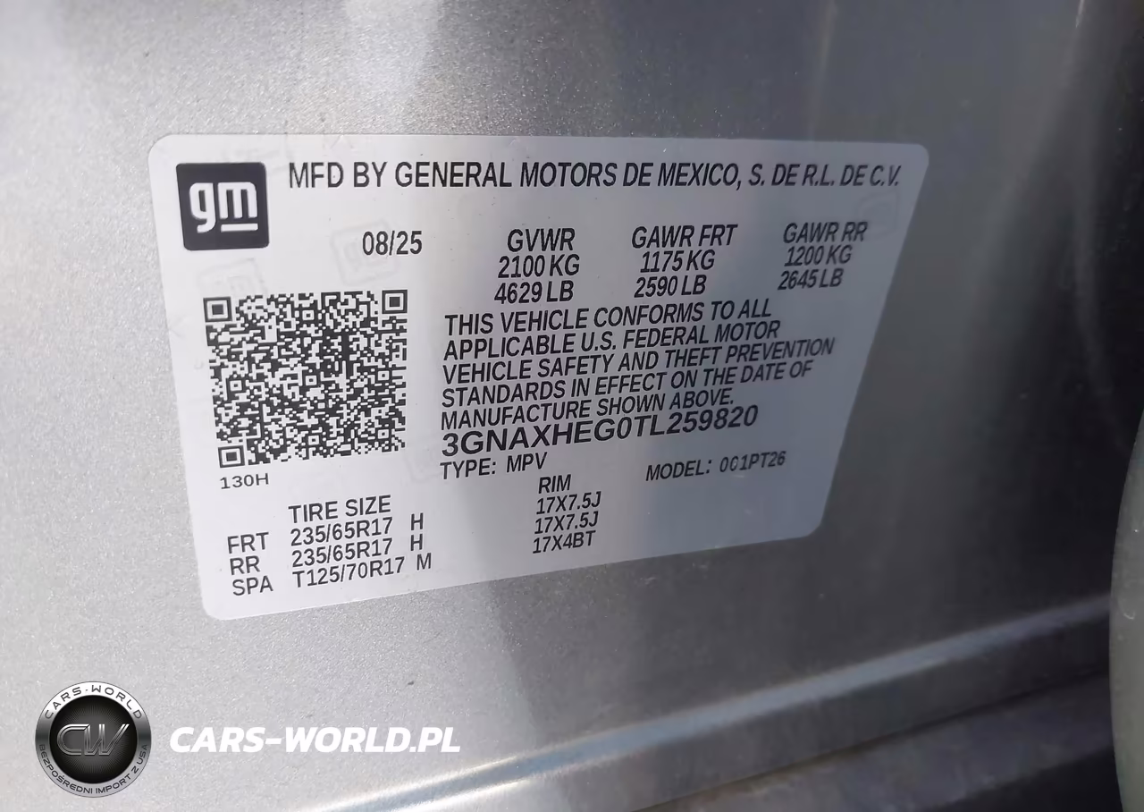 2026 Chevrolet Equinox Fwd Lt VIN:3GNAXHEG0TL259820 - 9