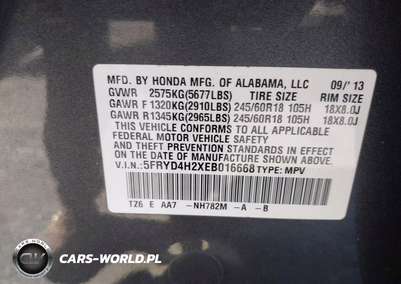 2014 Acura Mdx VIN:5FRYD4H2XEB016668 - 9