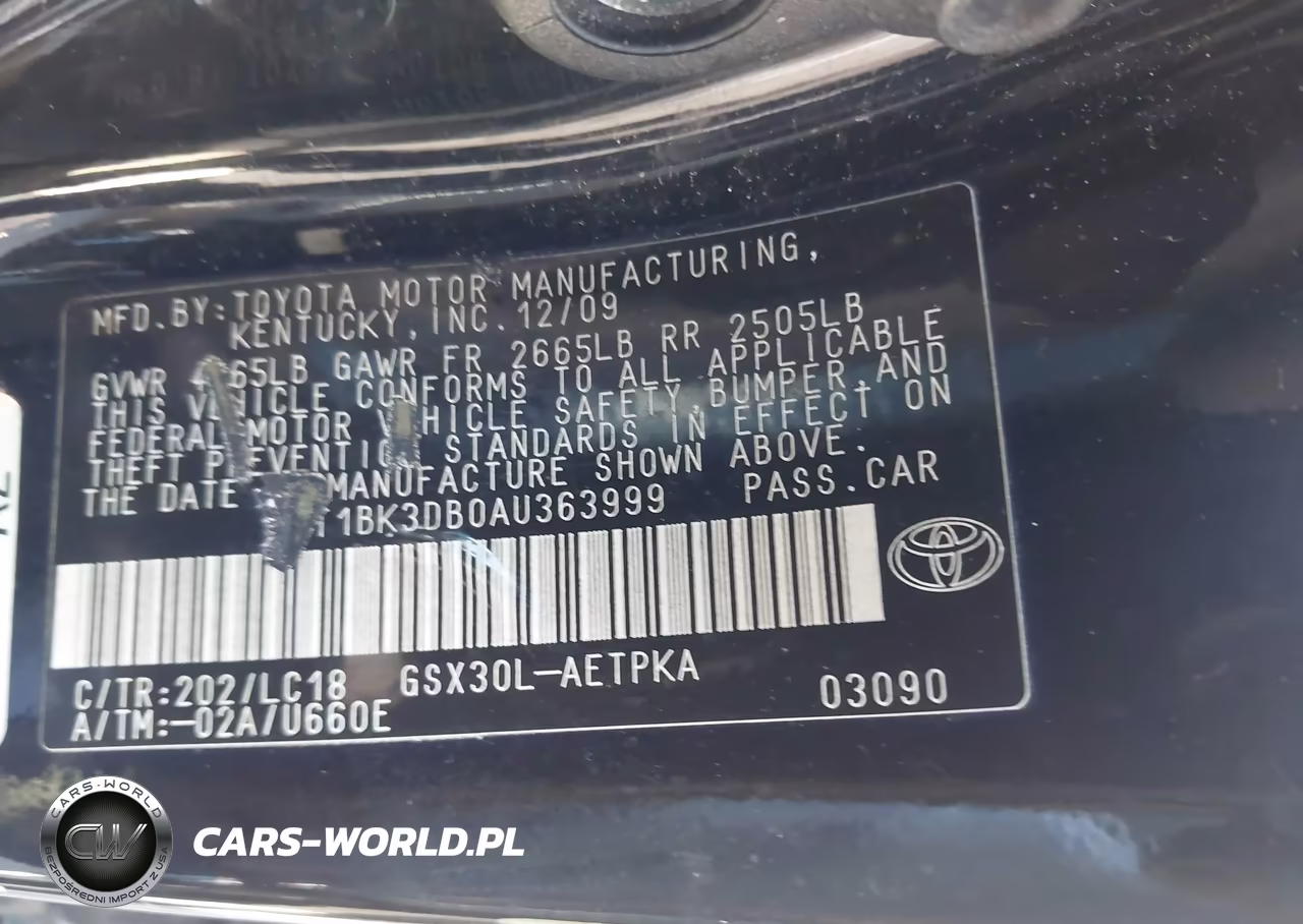 2010 Toyota Avalon Limited VIN:4T1BK3DB0AU363999 - 9