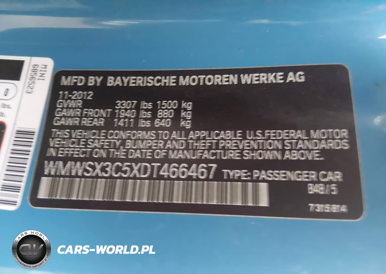2013 Mini Coupe Cooper S VIN:WMWSX3C5XDT466467 - 9