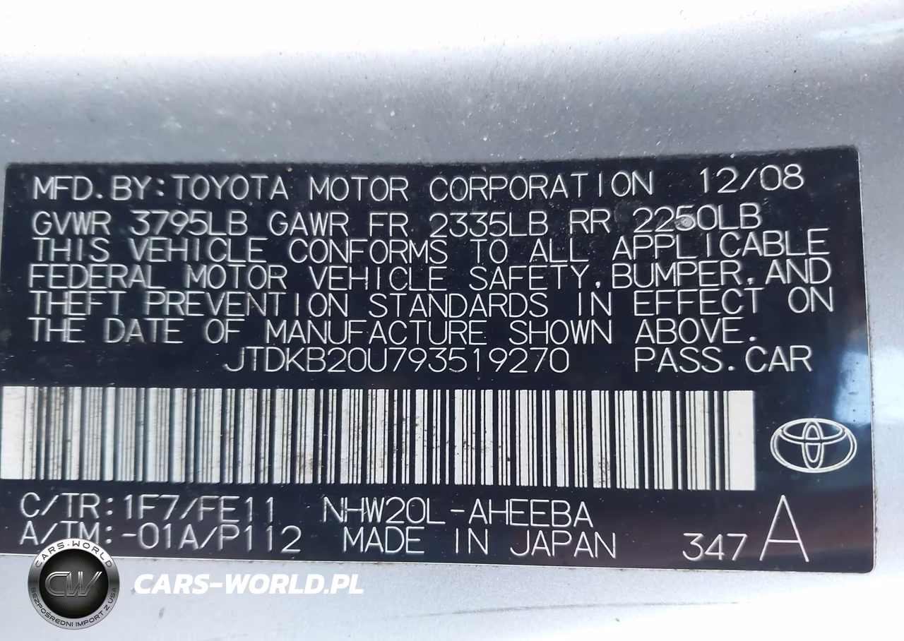 2009 Toyota Prius VIN:JTDKB20U793519270 - 9