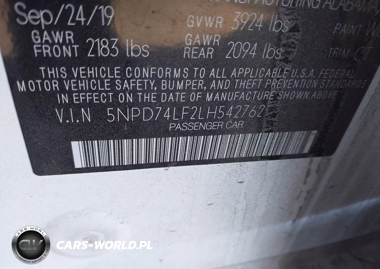 2020 Hyundai Elantra Se VIN:5NPD74LF2LH542762 - 9