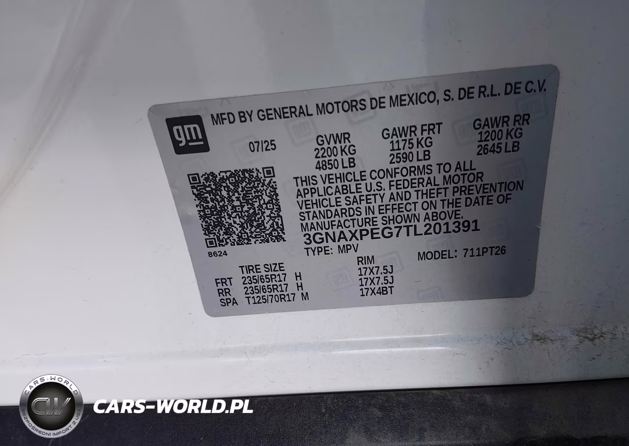 2026 Chevrolet Equinox Awd Lt VIN:3GNAXPEG7TL201391 - 9