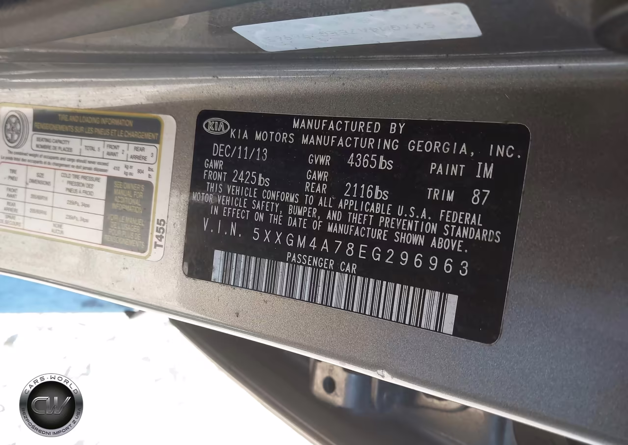 2014 Kia Optima Lx VIN:5XXGM4A78EG296963 - 9