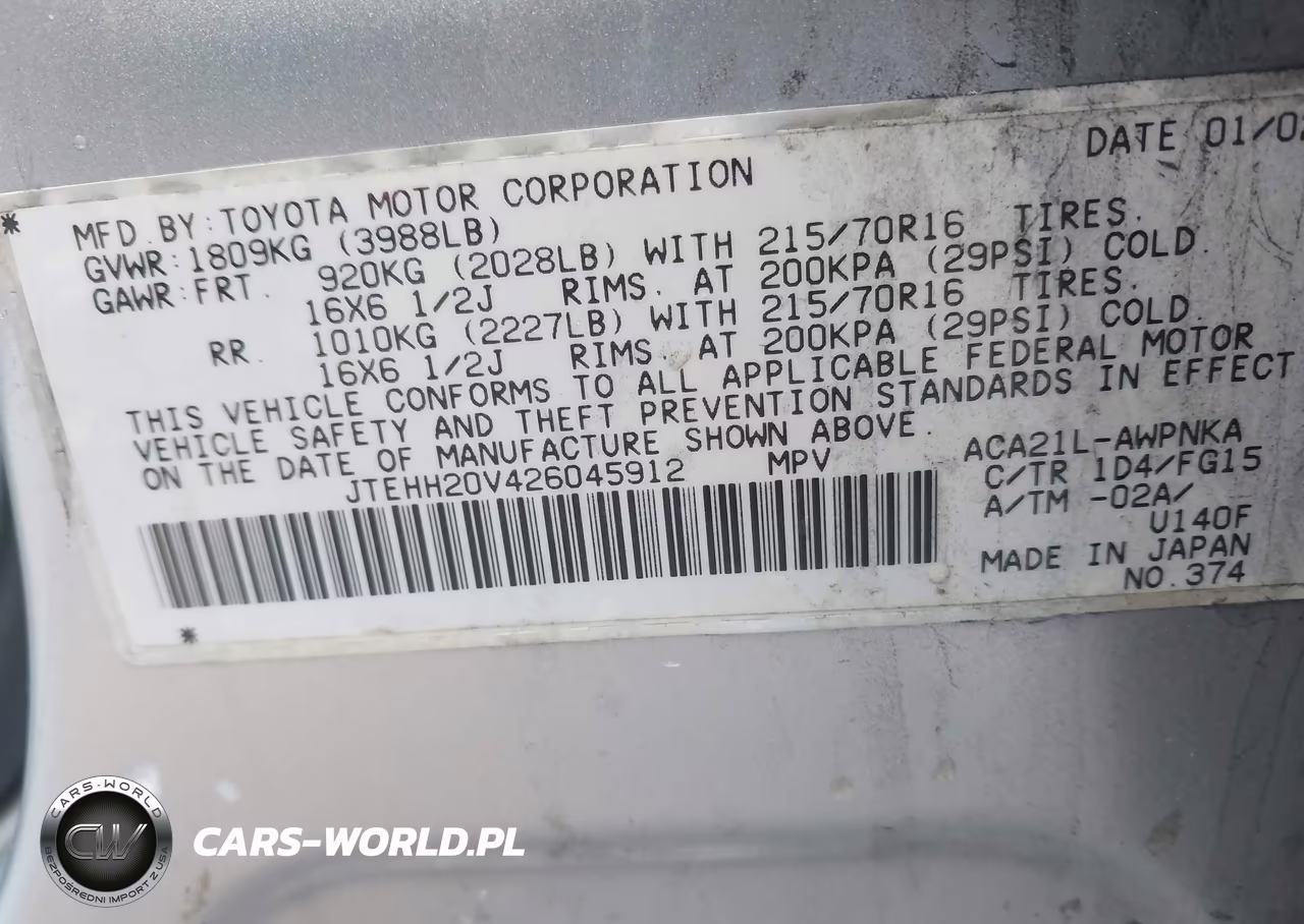 2002 Toyota Rav4 VIN:JTEHH20V426045912 - 9