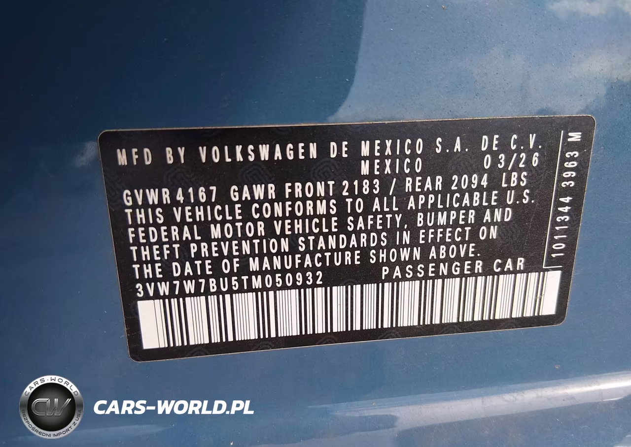 2026 Volkswagen Jetta Se VIN:3VW7W7BU5TM050932 - 9
