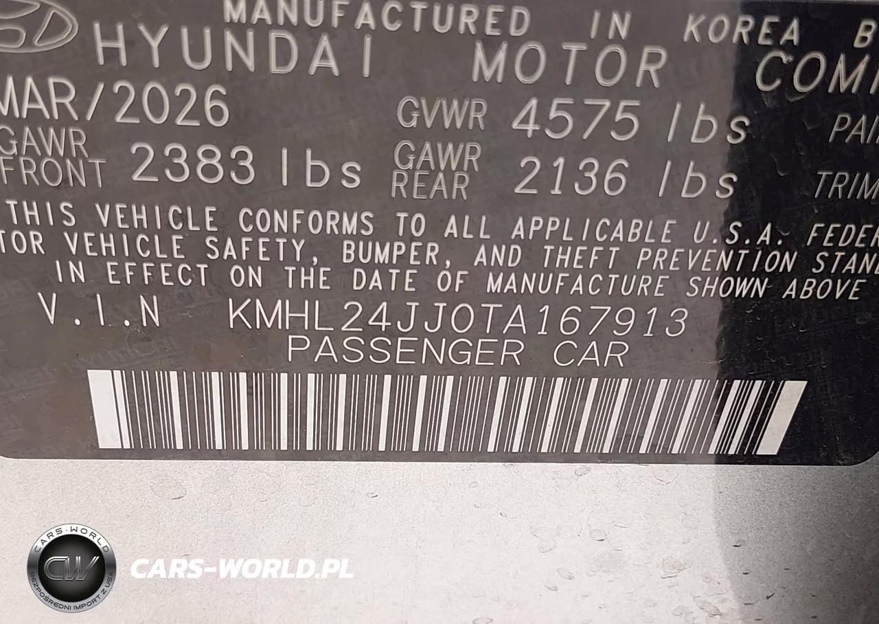 2026 Hyundai Sonata Hybrid Blue VIN:KMHL24JJ0TA167913 - 9