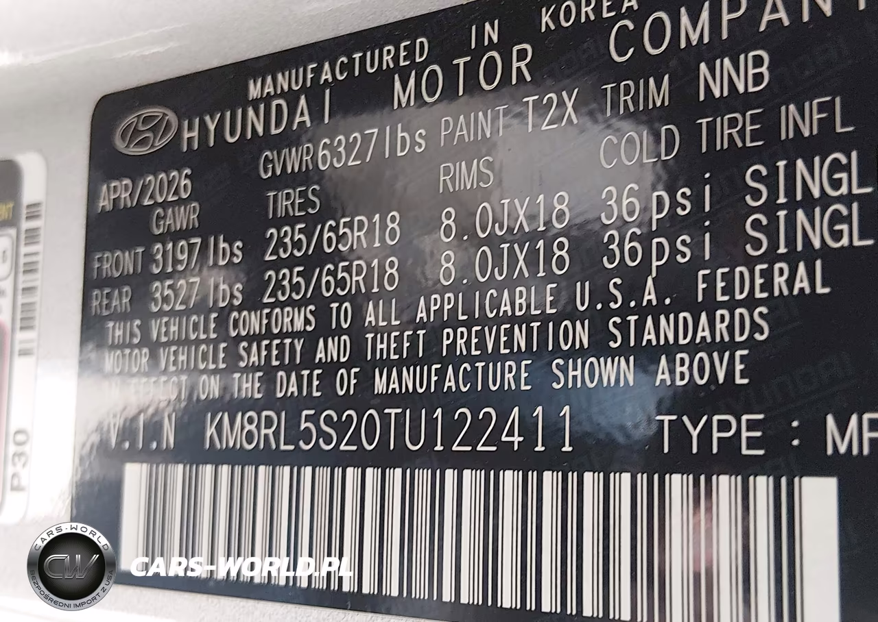 2026 Hyundai Palisade Sel 7P VIN:KM8RL5S20TU122411 - 9