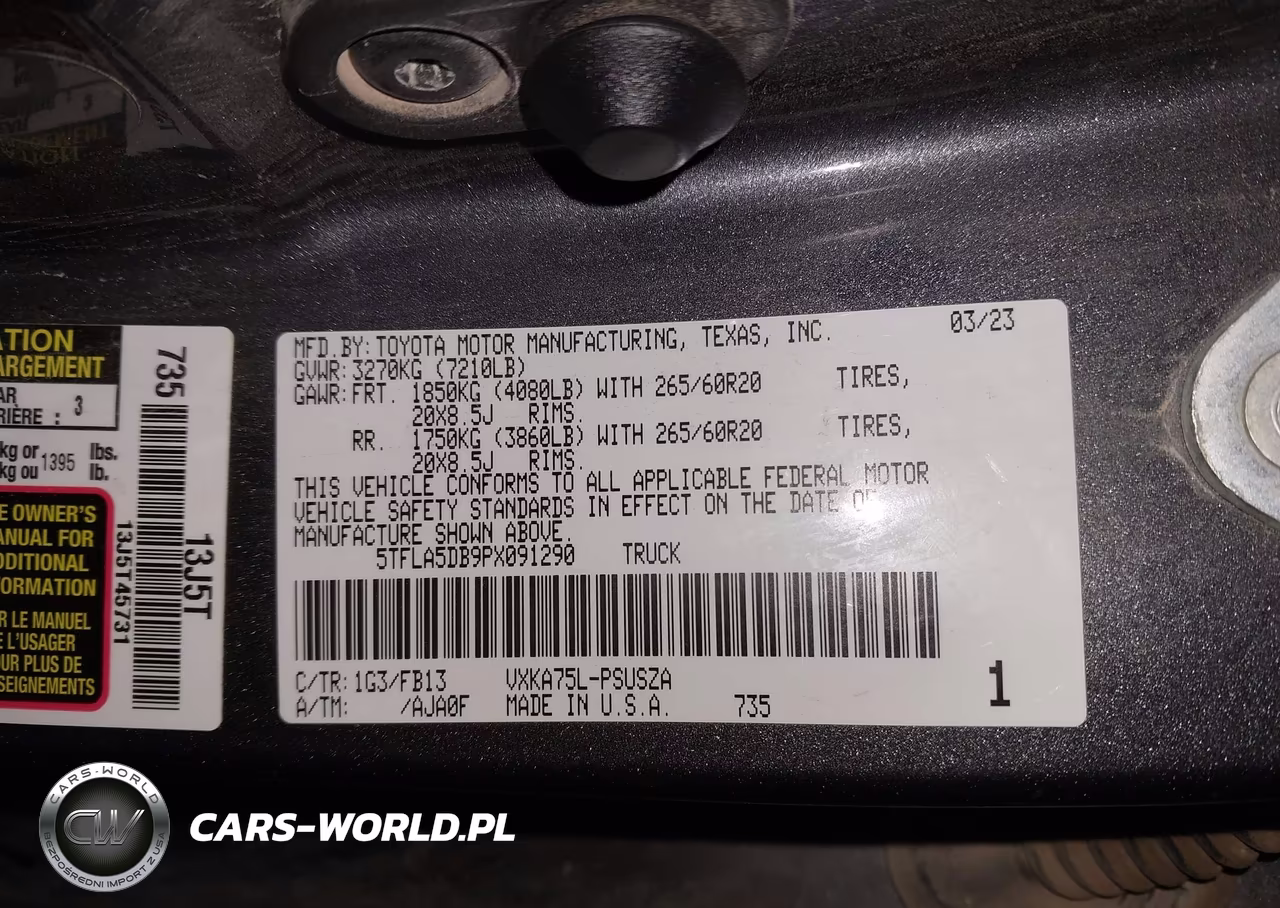 2023 Toyota Tundra Sr5 VIN:5TFLA5DB9PX091290 - 9