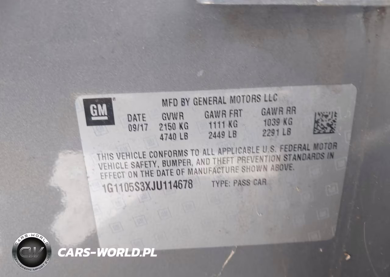 2018 Chevrolet Impala 1Lt VIN:1G1105S3XJU114678 - 9