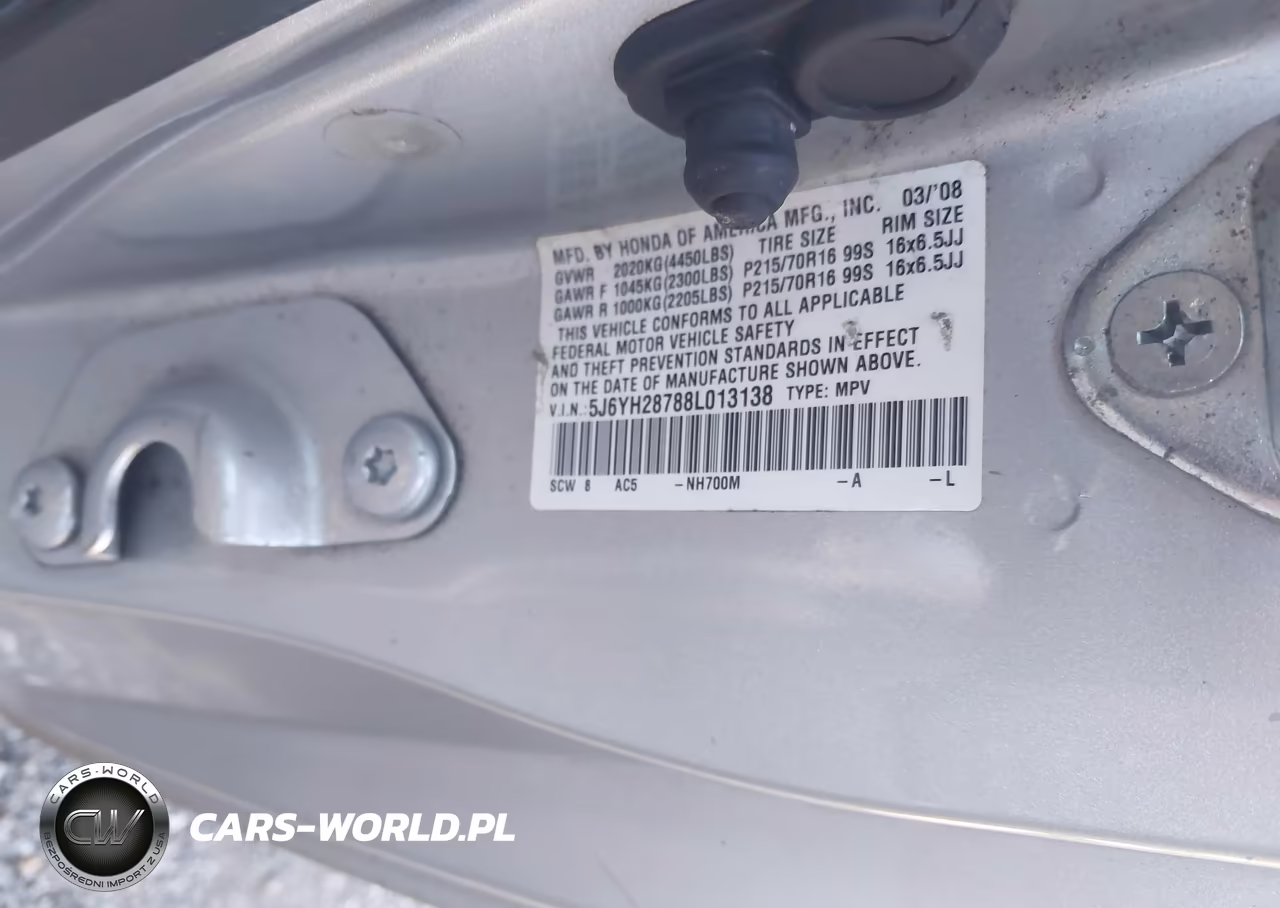 2008 Honda Element Ex VIN:5J6YH28788L013138 - 9