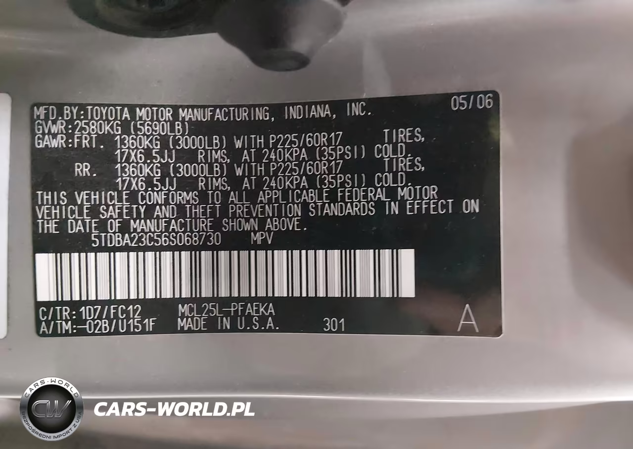 2006 Toyota Sienna Le VIN:5TDBA23C56S068730 - 9