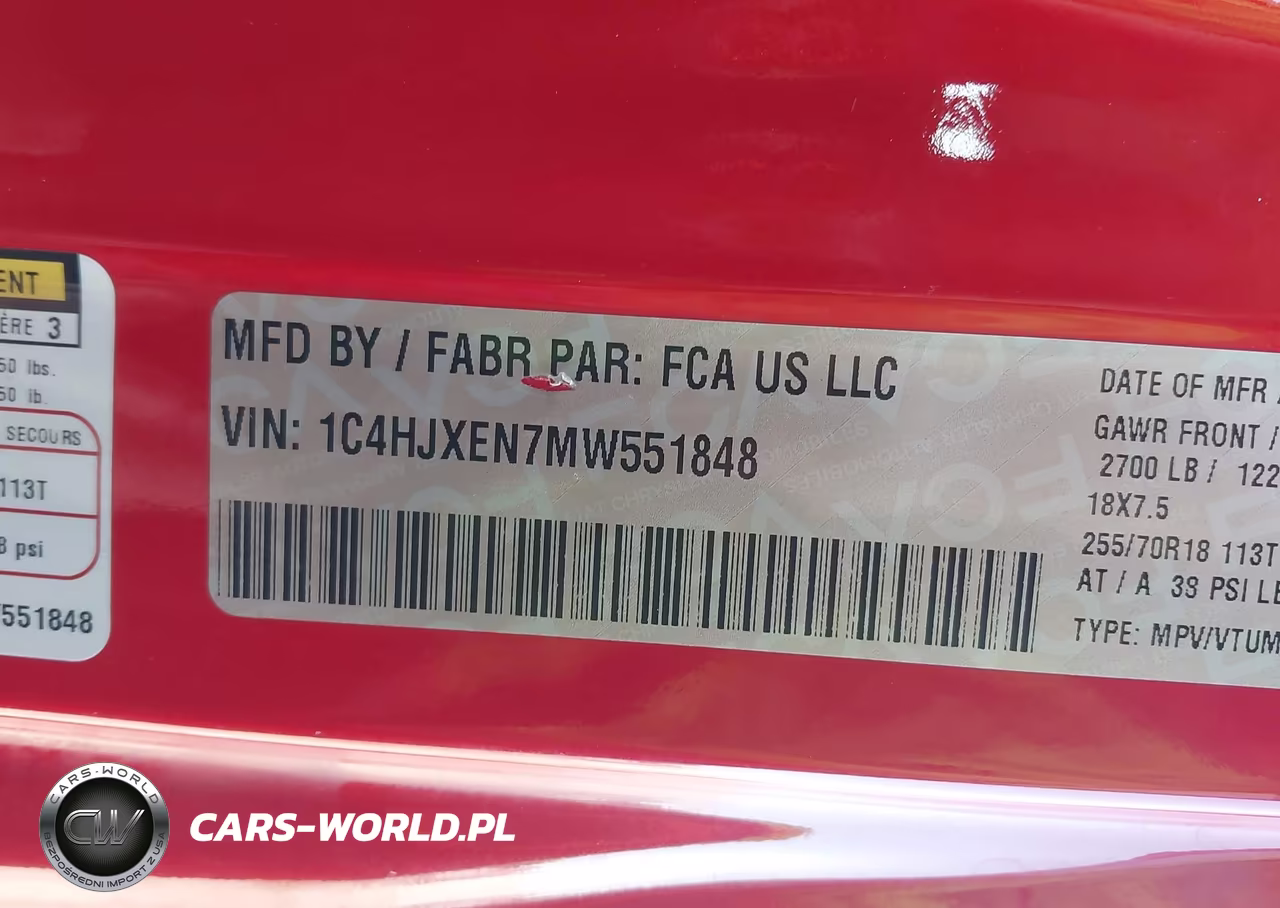 2021 Jeep Wrangler Unlimited Sahara VIN:1C4HJXEN7MW551848 - 9