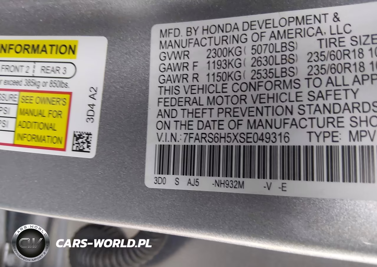 2025 Honda Cr-V Hybrid Sport VIN:7FARS6H5XSE049316 - 9