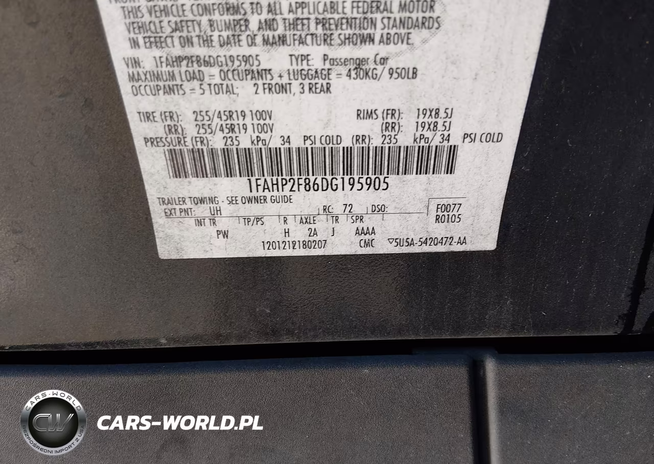 2013 Ford Taurus Limited VIN:1FAHP2F86DG195905 - 9