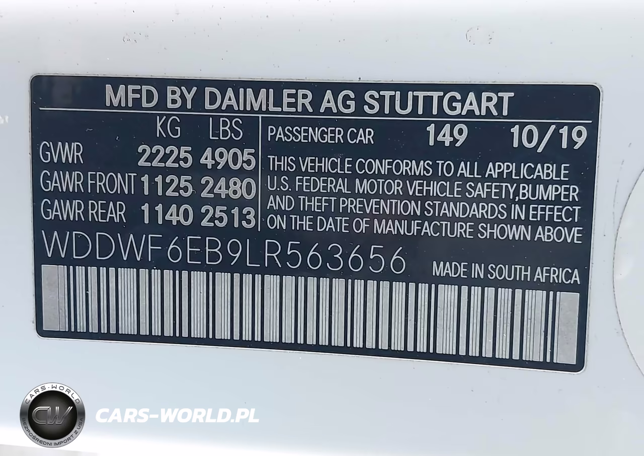 2020 Mercedes-Benz C 43 Amg VIN:WDDWF6EB9LR563656 - 9