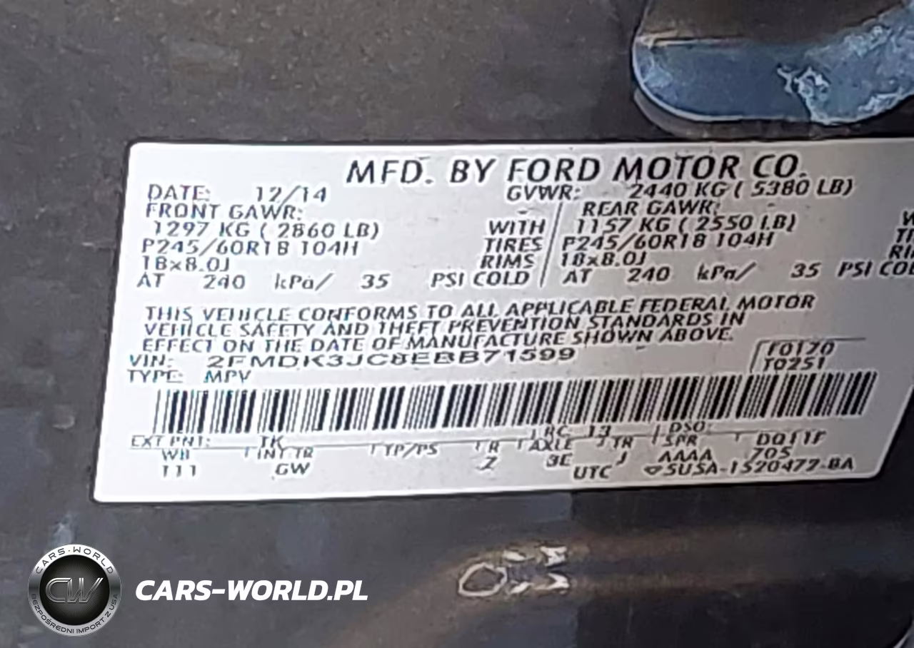 2014 Ford Edge Sel VIN:2FMDK3JC8EBB71599 - 9