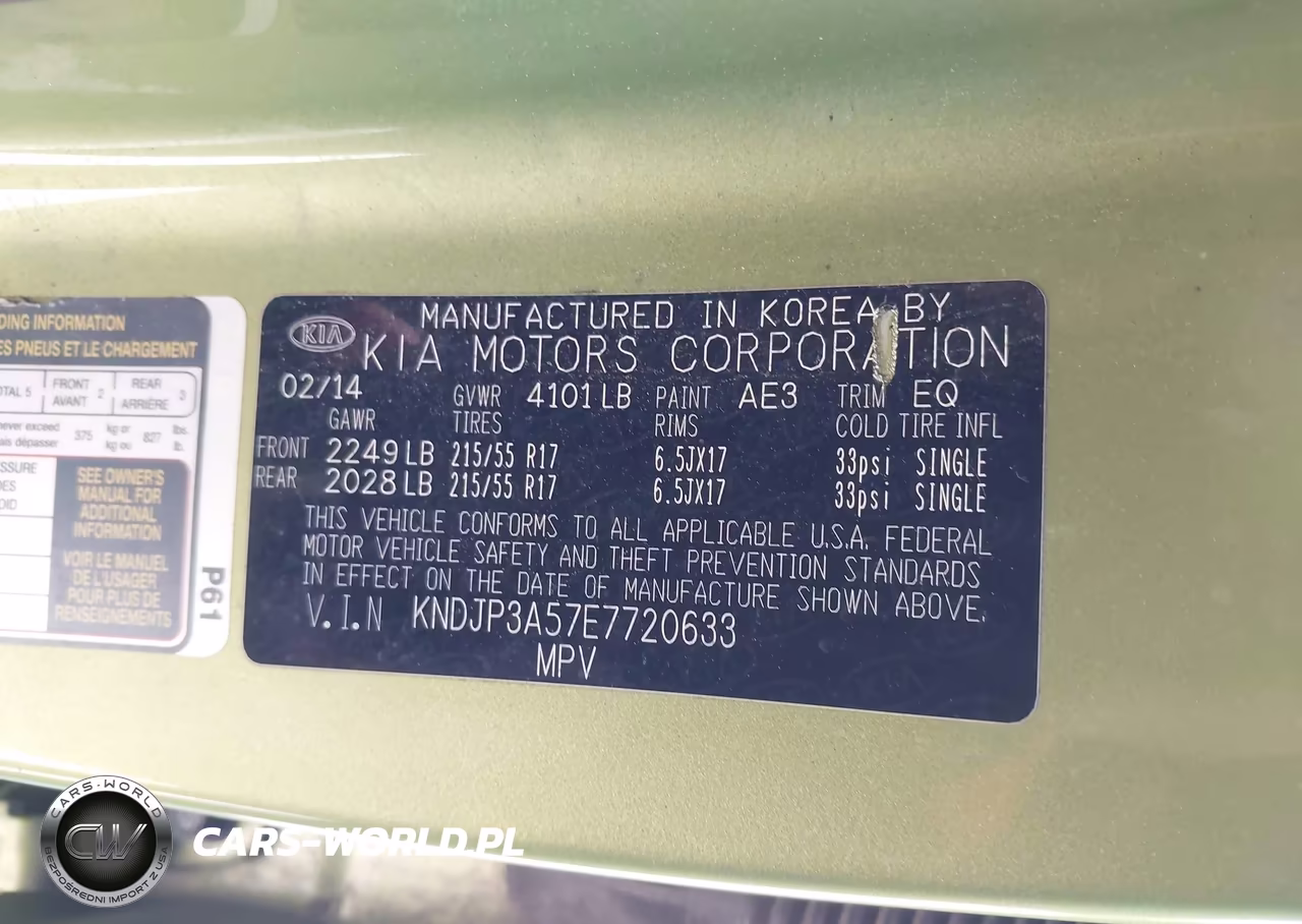 2014 Kia Soul + VIN:KNDJP3A57E7720633 - 9
